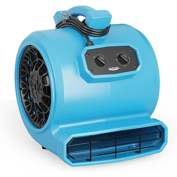ALORAIR 4000 CFM Air Mover Blower Fan for Industrial, Floor Drying Fan, Carpet Dryer - Timer, Stackable, 3 Speeds, 5 Adjustable Angles Ideal for Water Damage Restoration and Plumbing - GE4000T