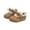 Khaki, variant on RXMEKW Children's Shoes for Girls with Fleece Lining and Bow Detail, Winter Warm Boken Style Casual Footwear for Toddlers and Kids in Multiple Colors