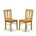 thumbnail image 5 of East West Furniture ANDL5-OAK-W Antique 5 Piece Set Includes a Round Kitchen Table with Pedestal and 4 Dining Room Chairs, 36x36 Inch, 5 of 5
