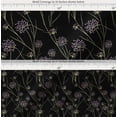 thumbnail image 2 of Soimoi Black Cotton Poplin Fabric Grass & Wildflower Floral Fabric Prints By Yard 42 Inch Wide, 2 of 7