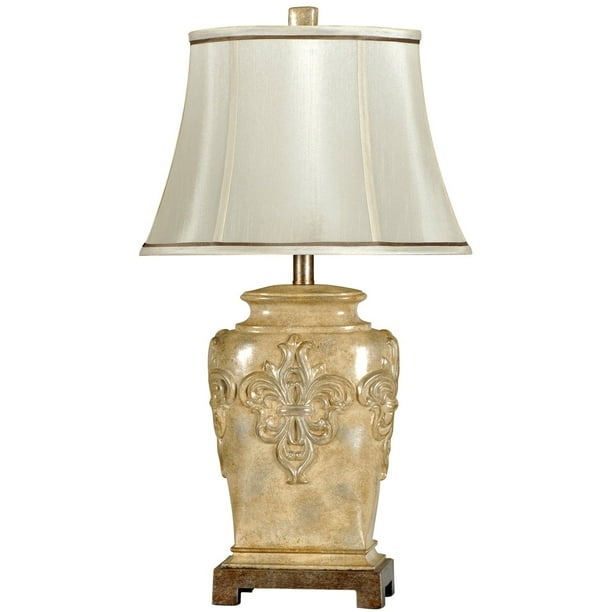 Stylecraft Traditional Fleur De Lis Table Lamp Com Stylecraft Traditional Fleur De Lis, Distressed Fleur De Lis Floor Lamp