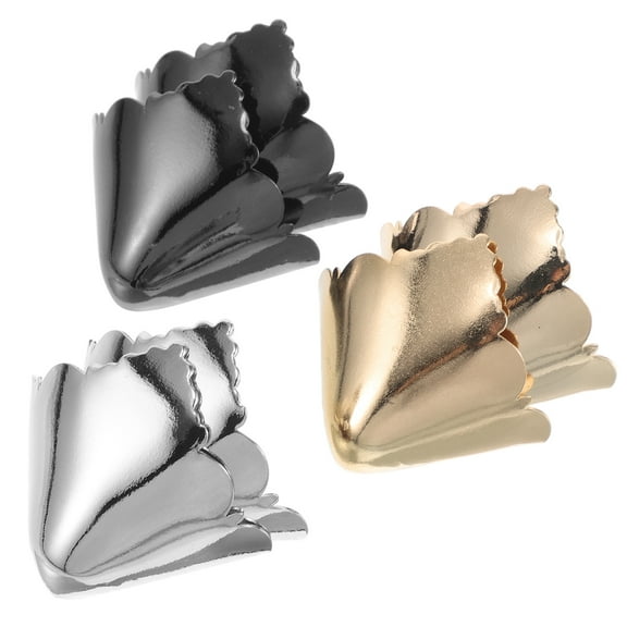 MLINS 3 Pairs Metal Shoes Pointed Protector High Heels Toe Caps Shoes Tips Cap Covers For High Heels Cowboy Boot Repair Decoration