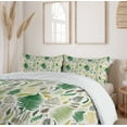 thumbnail image 6 of Ambesonne Woodland Duvet Cover Sets, Vintage Ferns Herbs Image, 2-Queen, Off White Multicolor, 6 of 7
