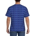 thumbnail image 2 of Rocae Blue Lantern Shapes for Men's Moisture-Wicking Crew Tee - T-Shirt for Sports, Outdoor Activities, and Casual Wear3X-Large, 2 of 9