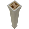 thumbnail image 6 of Ekena Millwork 6"W x 14'H Sand Blasted Endurathane Faux Wood Non-Tapered Square Column Wrap with Standard Capital & Base, 6 of 16