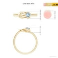 thumbnail image 5 of ANGARA Natural Solitaire Aquamarine Infinity Knot Engagement Ring in 14K Yellow Gold for Women (Size-4mm) | March Birthstone, Birthday, Anniversary, Jewelry Gift for Women | Natural Aquamarine Ring, 5 of 10