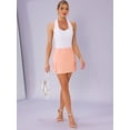 thumbnail image 4 of DARING DIVA Women's Casual Y2K Cotton Cargo Mini Skirts L Pink, 4 of 6