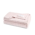 thumbnail image 2 of GAIAM Velvetloft Throw Blanket – Ultra-Soft Plush Carved Design, 50x60" Lightweight & Cozy- Blush, 2 of 4