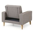 thumbnail image 6 of Glory Furniture Andrews Twill Fabric Convertible Chair in Gray, 6 of 6