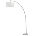 thumbnail image 3 of SH Lighting Strathaven 78" Tall Metal Arching Floor Lamp in Silver and White, 3 of 3