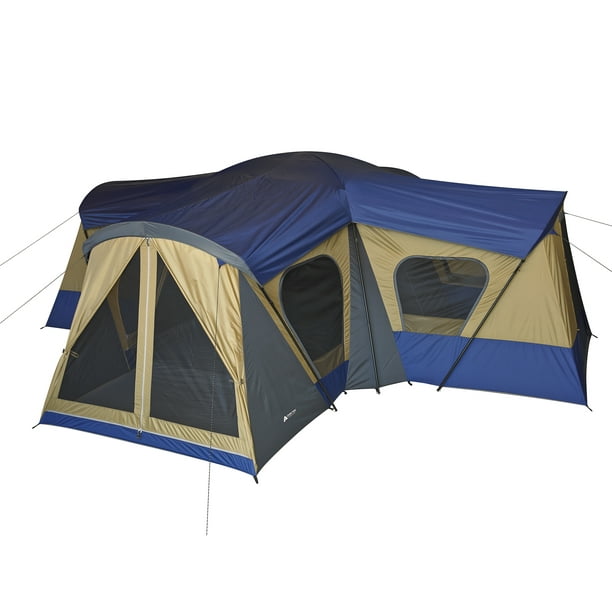Ontrouw Prehistorisch Behandeling Ozark Trail 14-Person 4-Room Base Camp Tent, with 4 Separate Entrances -  Walmart.com