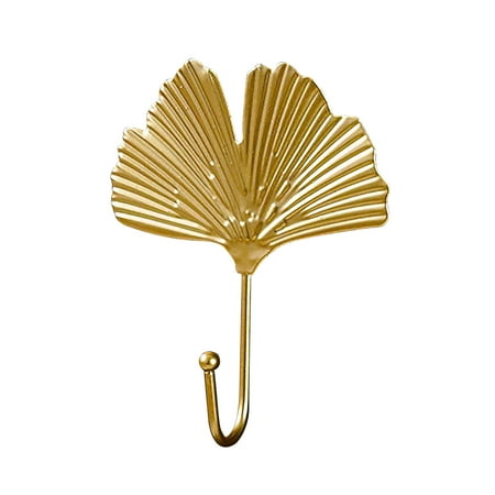 

WEPRO Perforated Free Decorative Coat Hook Wrought Iron Light Home Metal Leaf Hook