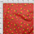 thumbnail image 3 of oneOone Georgette Viscose Red Fabric Kawai Craft Projects Decor Fabric Printed By The Yard 42 Inch Wide-R2, 3 of 5