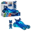 PJ Masks Catboy & Cat-Car, 2-Piece Articulated Action Figure and Vehicle Set, Blue, Kids Toys for Ages 3 Up, Gifts and Presents