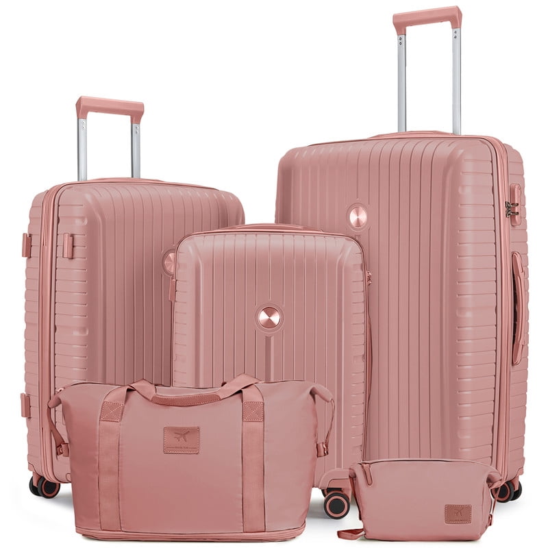 Joyway 5 Piece Luggage Sets Hardshell Lightweight Suitcase with