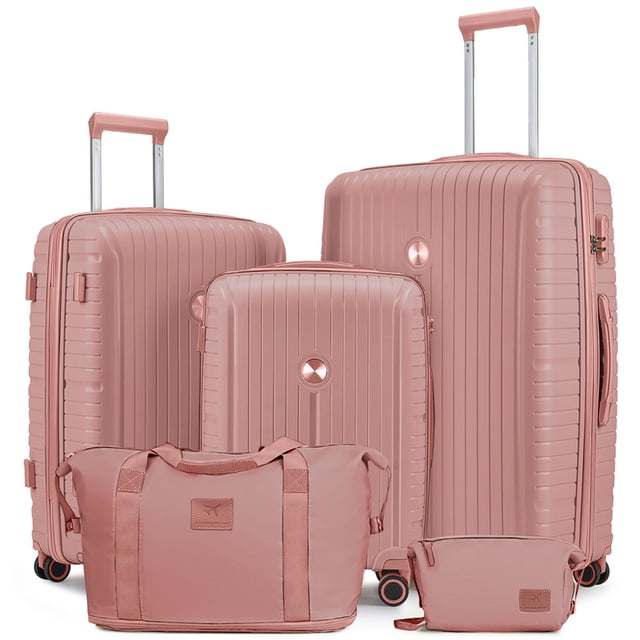 Joyway Ensemble de 5 Pcs de Bagages Valise Rigide Légère avec Cadenas TSA Roues Pivotantes
