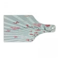 thumbnail image 1 of Nature Cutting Board, Cherry Blooming Butterflies on Stripes Sun Rays Curvy Lines Ornamental Art, Decorative Tempered Glass Cutting and Serving Board, Wine Bottle Shape, Pale Grey Pink, by Ambesonne, 1 of 1