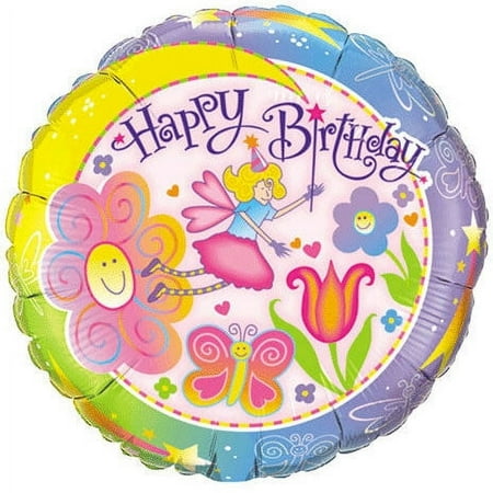 18" Birthday Fairyland Balloon (1 ct)