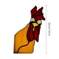 thumbnail image 6 of Rooster Acrylic Window Hanging,Unique Rooster Stained Acrylic for Window, Perfect Rooster Decor B, 6 of 6