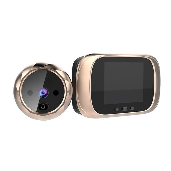 Lksixu Smart Visual Door Eye 2.8 Inch HD LCD Display Electronic Video Doorbell Intelligent Security Camera Built-in Memory, With Infrared Night Vision Function Smart Cameras Electronics for Home