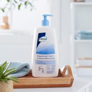 TENA ProSkin Cleansing Cream Cream Rinse-Free Body Wash Pump Bottle Mild Scent 33.8 oz. 64435 8 Ct