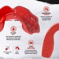 thumbnail image 4 of SAFEJAWZ Sports Mouth Guard with Case, Slim Fit Adults and Youth Mouthguard (Red, Youth (Up to 11 Years)), 4 of 7