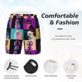 thumbnail image 3 of Naloa funny dogs Print Men Swim Trunks with Compression Liner ,Board Shorts,Men's Swim Shorts with Drawstring and Elastic Waistband-Medium, 3 of 6