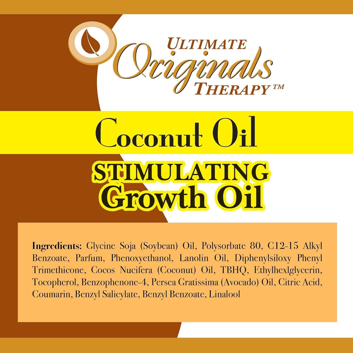 Ultimate Originals Coconut Oil Stimulating Hair Growth Hair Oil, 4 Oz, 3 Pack