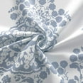 thumbnail image 3 of DriftAway  Samantha Floral Damask Pattern Tie Up Curtain 63"L x 45"W Blue, 3 of 5