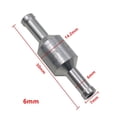thumbnail image 1 of 6/8/10/12mm Aluminum Alloy Car Check One Way Valve Non-Return Gasoline Diesel, 1 of 5