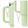 thumbnail image 3 of Uxcell 3 piezas de accesorios de encanto de letras cadena de perlas para taza de tumbler blanco/negro/rosa (letra K), 3 of 6
