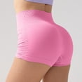 thumbnail image 2 of felwors Hidden Scrunch Booty Lifting Seamless Workout Shorts Athletic Gym Running Yoga Pink for Size M, 2 of 4