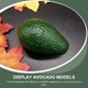thumbnail image 5 of BRIGHTFUFU 3 unids modelo de aguacate artificial foto accesorios de aguacate plástico modelos de niños juguetes para niños, 5 of 7