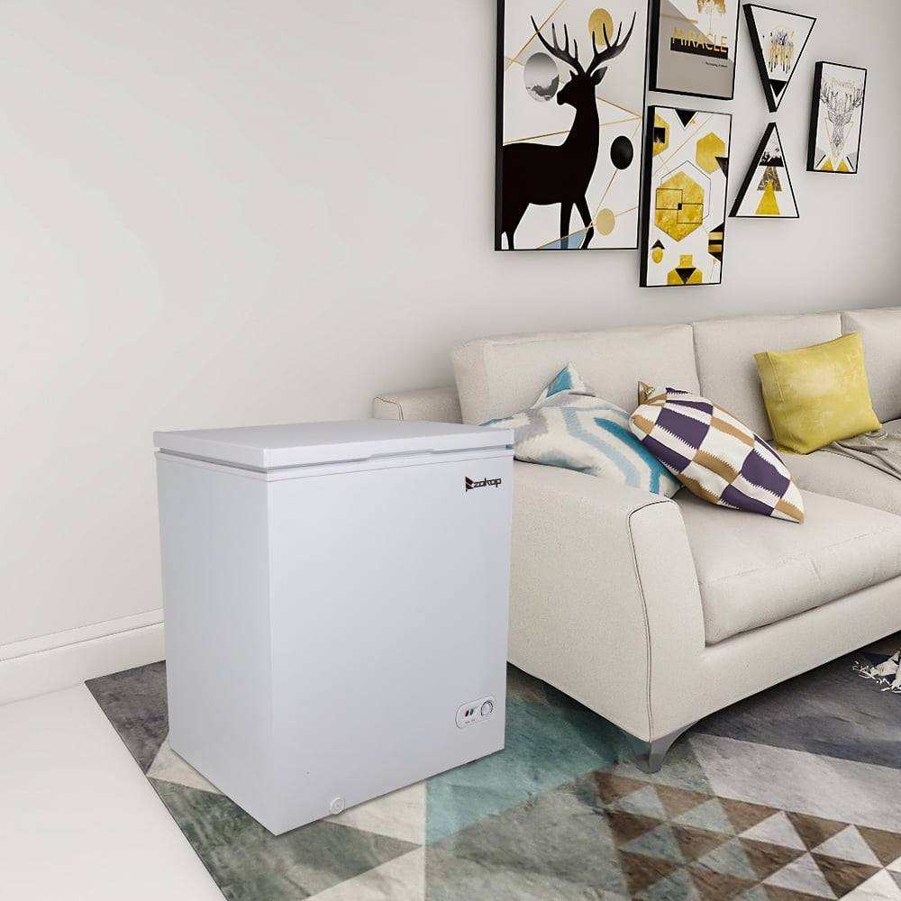 143L/5.0 CU.FT Single Door Upright Refrigerator Freezer, Portable Mini Refrigerator for Home Office