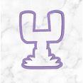 thumbnail image 2 of Football Field Goal Cookie Cutter with Stamp Option, 2 of 6