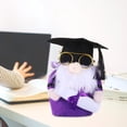 thumbnail image 4 of Adorno de escritorio Giyblacko Regalos decorativos para personas mayores sin rostro en temporada de graduación Muñeca americana con gafas y paño de soltero, 4 of 8