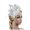 a1rt#-White, variant on Bridal Headpiece Women Satin Mesh Wedding Accessory Vintage Style For Prom Party Headwear