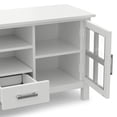 thumbnail image 3 of Simpli Home Kitchener 60 inch Wide Solid Wood TV Stand in White For TVs up to 65 inches, 3 of 12