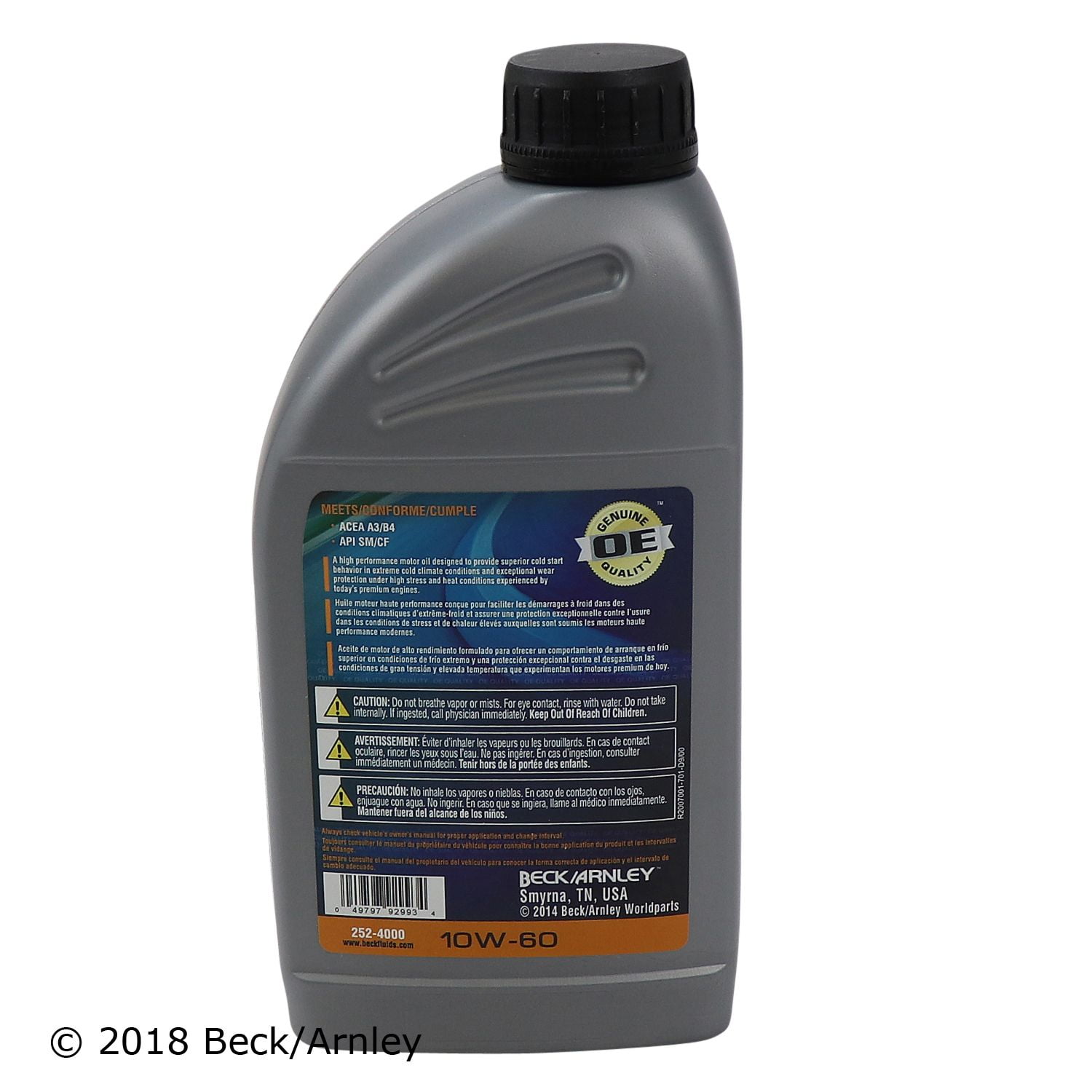 Beck/Arnley BECKARNLEY 252-4000 SAE 10W-60 Motor Oil