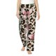 thumbnail image 1 of Balery Leopard Dots Pantalones de pijama para mujer, pijamas ultraligeros, pantalones de estar por casa-Large, 1 of 6