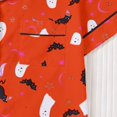 thumbnail image 7 of Likimi Child Kids Girls Halloween Pajamas Set Short Sleeve Hallowmas Ghost Print Lapel Button Down Pjs Tops With Shorts For Party Fashion Sleepwear, 7 of 7