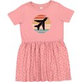thumbnail image 3 of Inktastic Airplane Pilot Vintage Sunset Girls Toddler Dress, 3 of 5