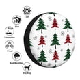 thumbnail image 4 of Fotbe Buffalo Plaid Christmas Trees Funda de Llanta de Repuesto con Estampado, Engrosada, Ajuste Universal para Jeep, Remolque, RV, SUV, Camión-15 inch, 4 of 6
