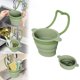 thumbnail image 1 of Colador de cesta de desagüe de fregadero de silicona – Estante de almacenamiento para grifos de silicona, filtro plegable de esquina para el fregadero, colador de alimentos, azul/verde/rosa, 1 paquete, 1 of 6