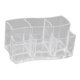 thumbnail image 3 of Estuche transparente para brochas de maquillaje y lápiz labial, organizador de escritorio transparente, soporte para brillo labial para oficina., 3 of 9