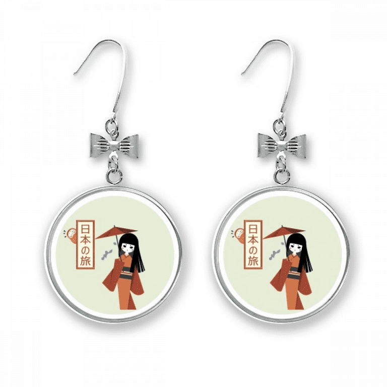 Japanese 2024 traditional earrings