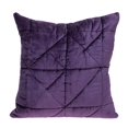 thumbnail image 1 of HomeRoots 402900 Purple Chunky Geo Stitched Velvet Decorative Throw Pillow, 1 of 1