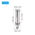 thumbnail image 2 of Uxcell 12Pcs M6 x 50mm Expansion Screw Bolts Sleeve Anchoring Fastener for Wall Concrete Brick Walls Drywall, Silver, 2 of 4