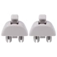 thumbnail image 1 of Newyall Paquete de 2 soportes de clip para visera interior gris para Audi A6 A7 A8 S6 S7 S8 para Vw Passat Polo 2006-2019, 1 of 1