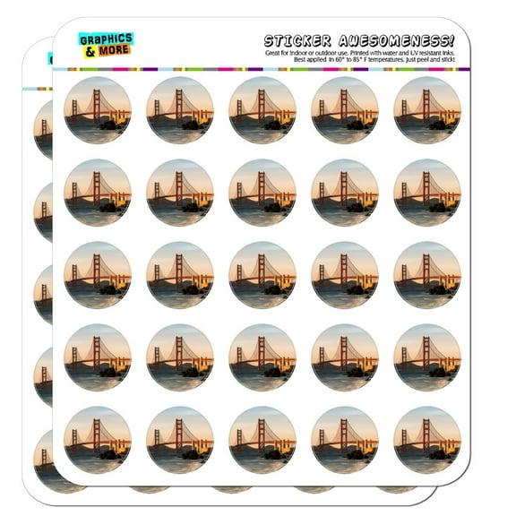 Golden Gate Bridge San Francisco Planner Calendar Scrapbooking Crafting Stickers